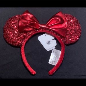 Red Sequin Mickey Ears